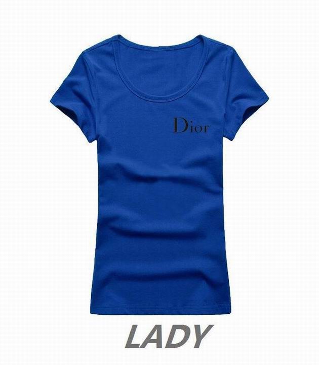 Dior short round collar T woman S-XL-016